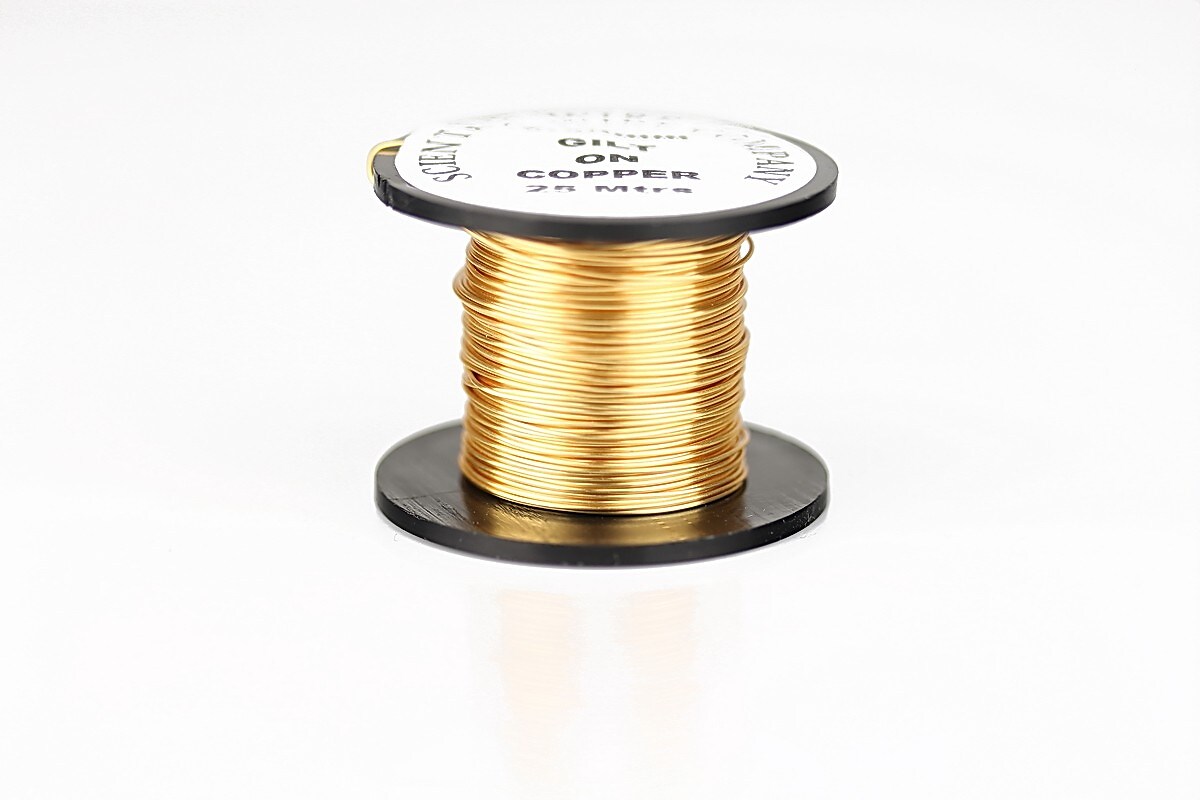 Sarma de modelaj GILT, non tarnishing, grosime 0,5 mm, rola 25m