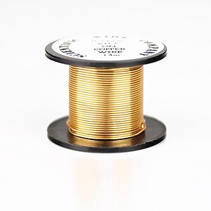 Sarma de modelaj cupru, GILT, Non Tarnish, grosime 0,71 mm, rola 14m
