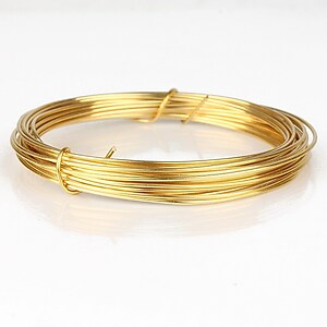 Sarma de modelaj cupru PLACATA CU AUR, Non Tarnish, grosime 1mm, 4m