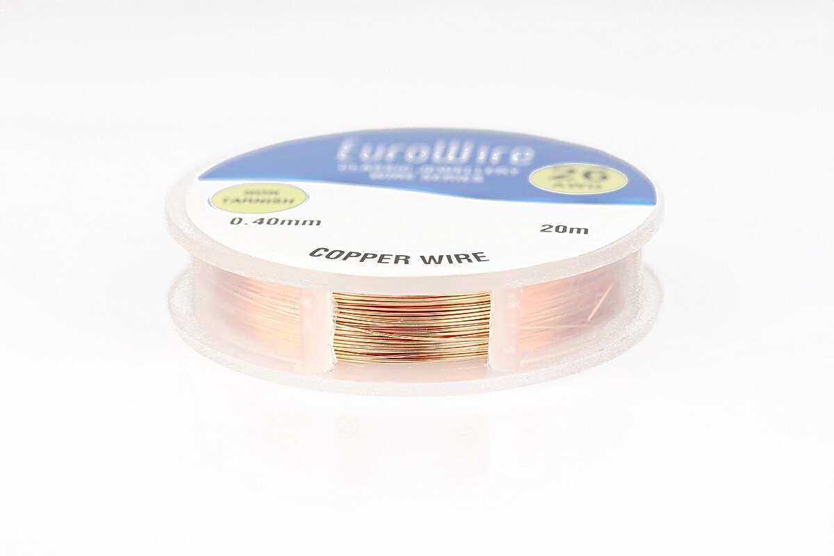 Sarma de modelaj cupru Copper, Non Tarnish, grosime 0,4mm, rola 20m