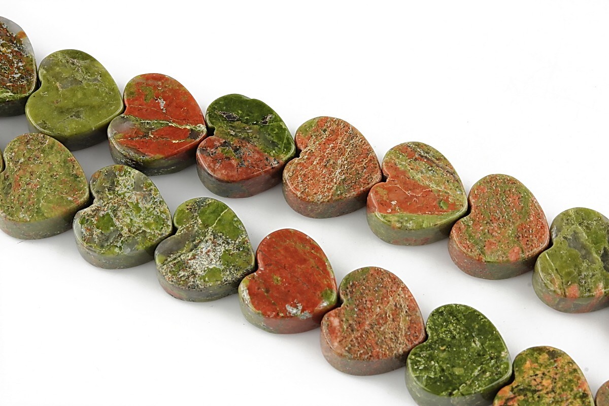 Unakite inima 10mm