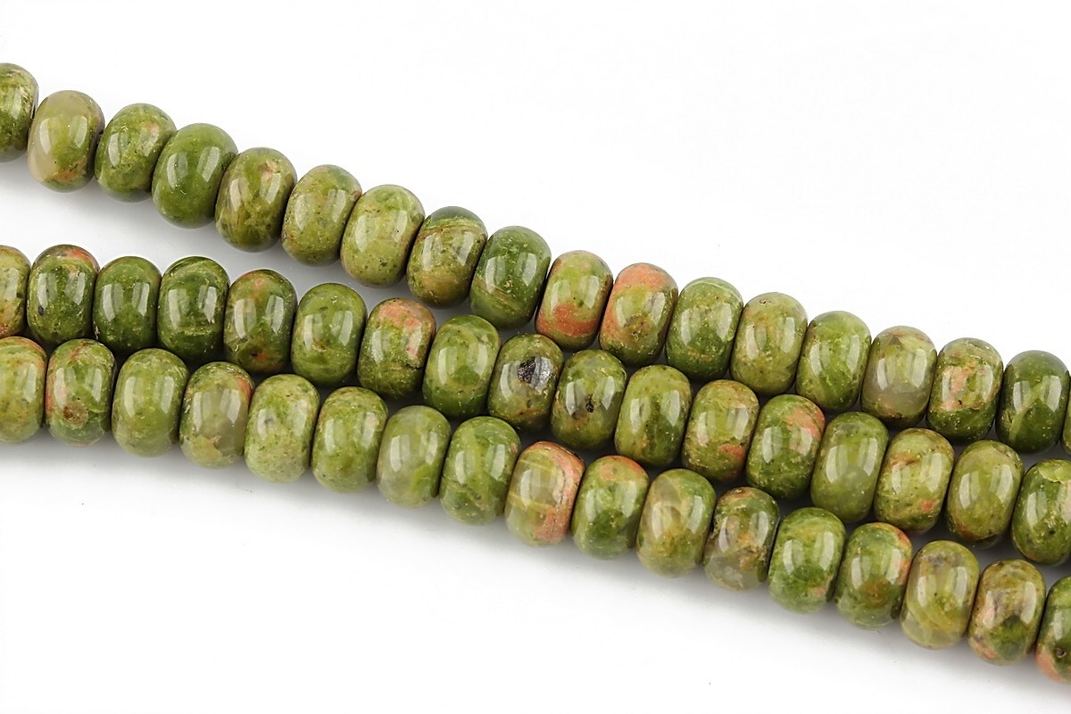 Unakite rondele 4x6mm