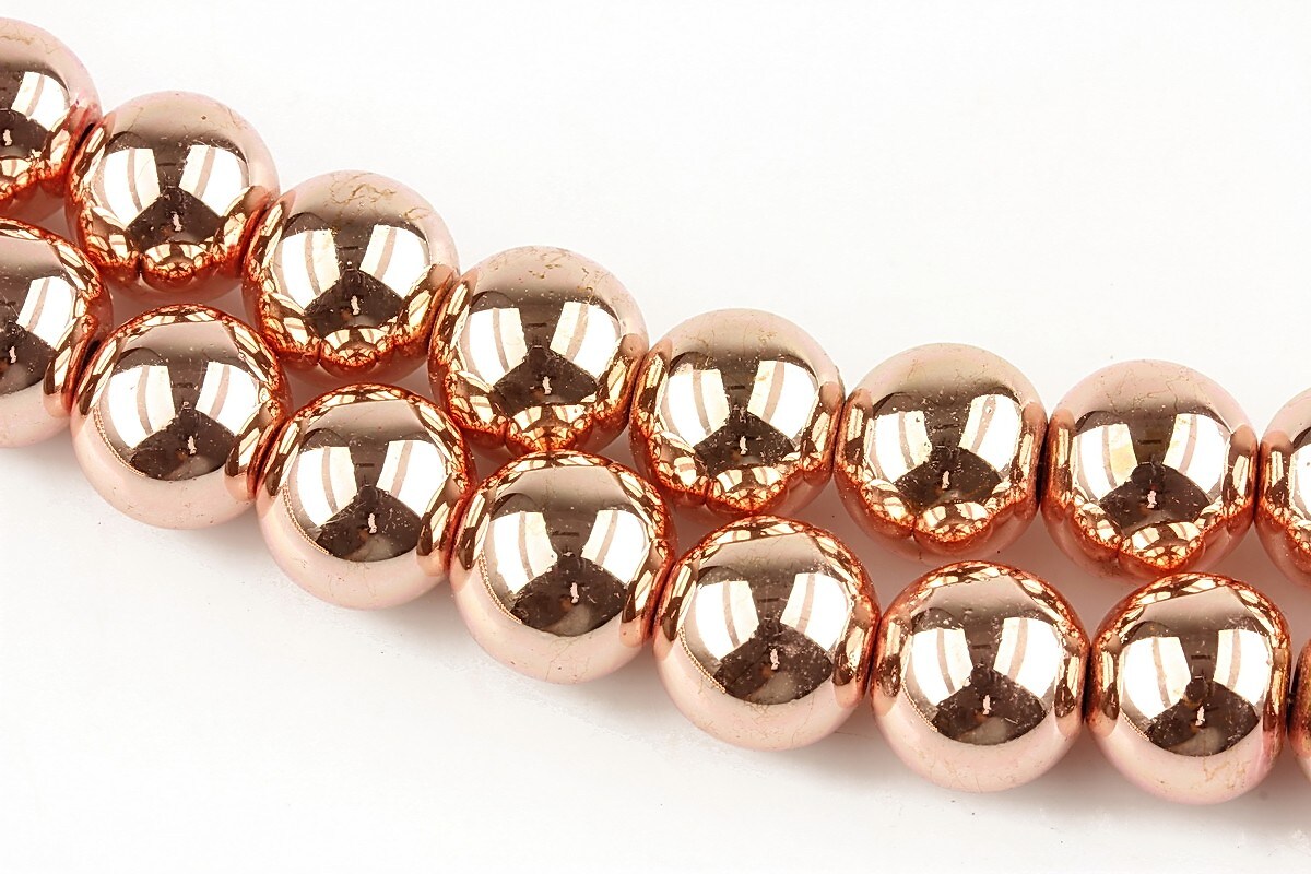 Hematit sfere 10mm - rose gold