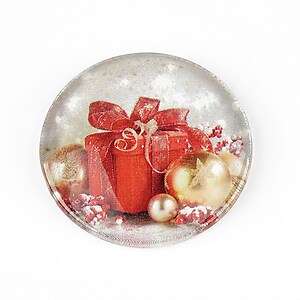 Cabochon sticla 30mm "Christmas" cod 1425