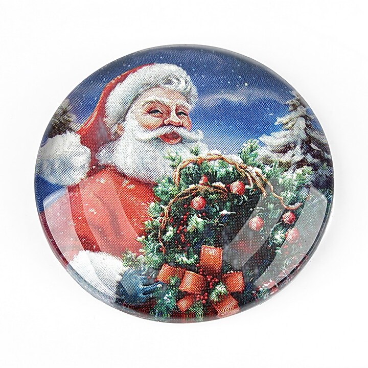 Cabochon sticla 35mm "Christmas" cod 1431