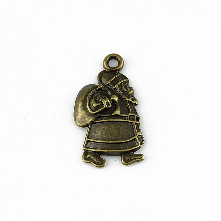 Charm bronz Mos Craciun 23x12mm