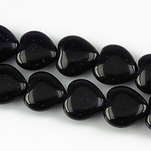 Jad inima 12mm - negru