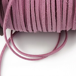 Snur suede (imitatie piele intoarsa) 3x1mm, lila (5m)