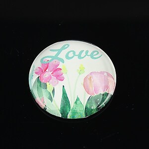 Cabochon sticla 25mm "Spring" cod 1436