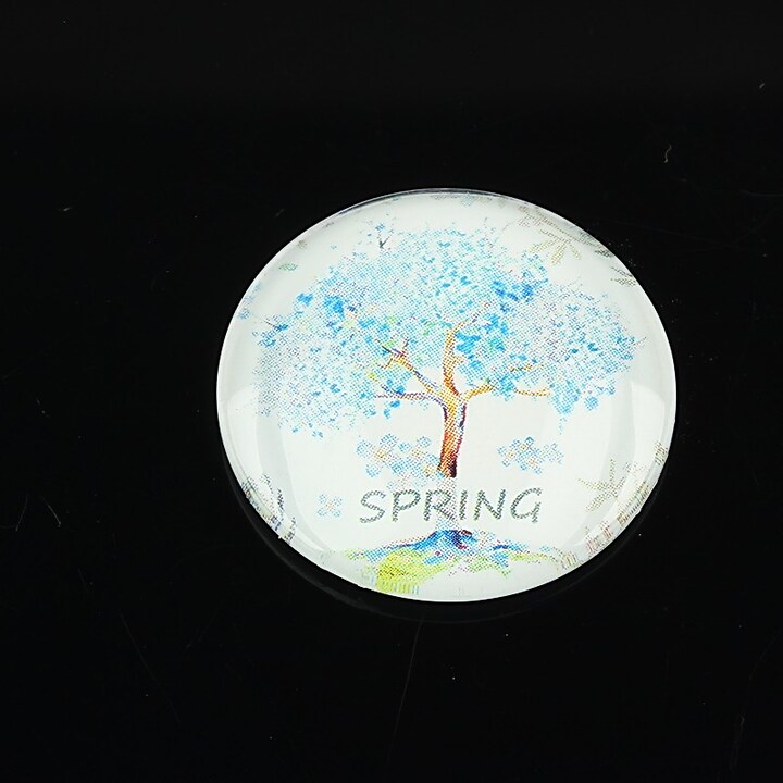 Cabochon sticla 25mm "Spring" cod 1442