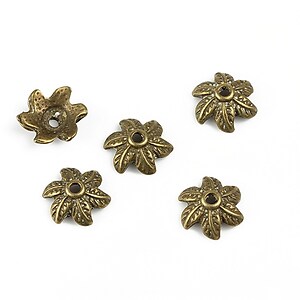 Capacele margele bronz 10mm