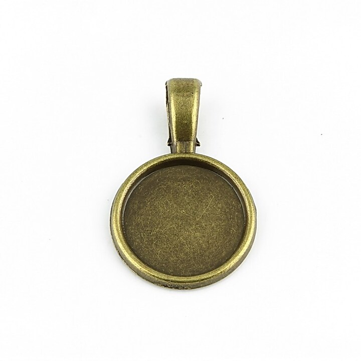 Baza cabochon bronz 26x16mm, interior 14mm