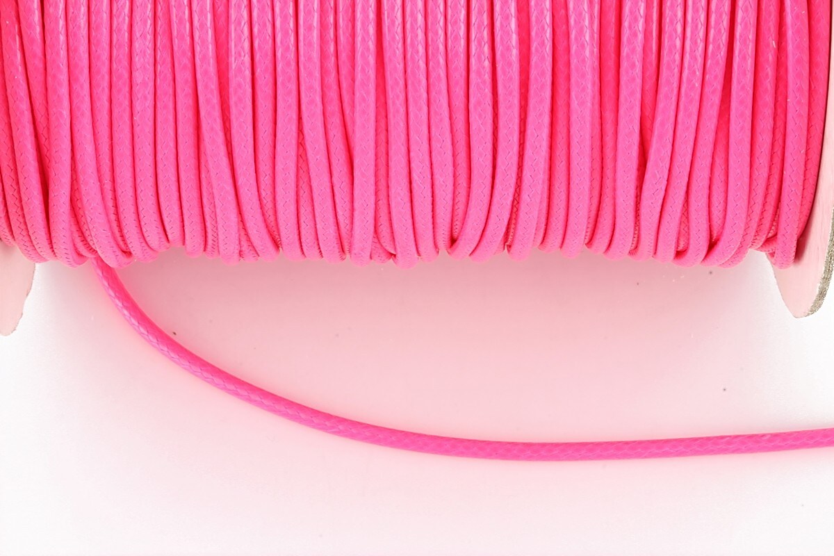 Snur cerat grosime 2mm, roz neon (5m)