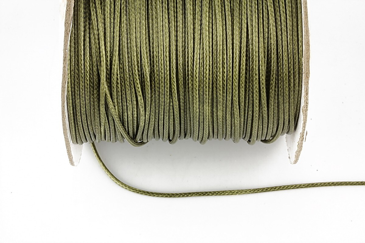 Snur cerat grosime 1mm, verde militar (10m)