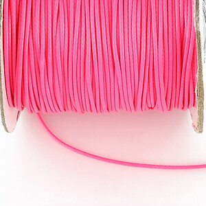 Snur cerat grosime 1mm, roz neon (10m)