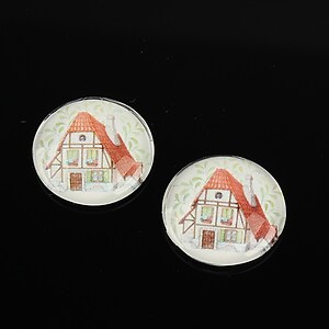 Cabochon sticla 16mm cod 1499