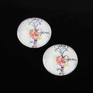 Cabochon sticla 16mm cod 1503