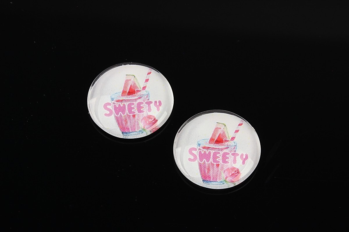 Cabochon sticla 16mm cod 1513