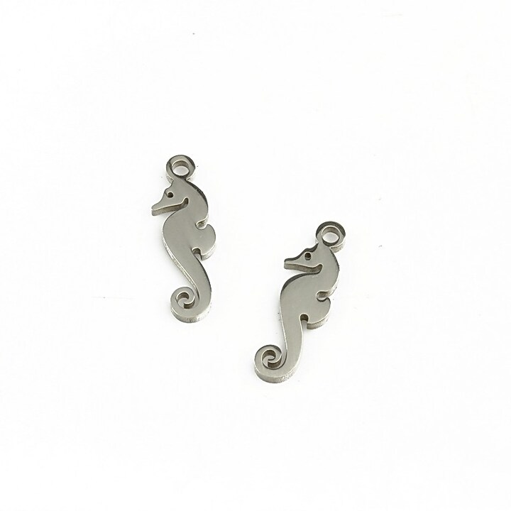 Charm otel inoxidabil calut de mare 15x5x1mm