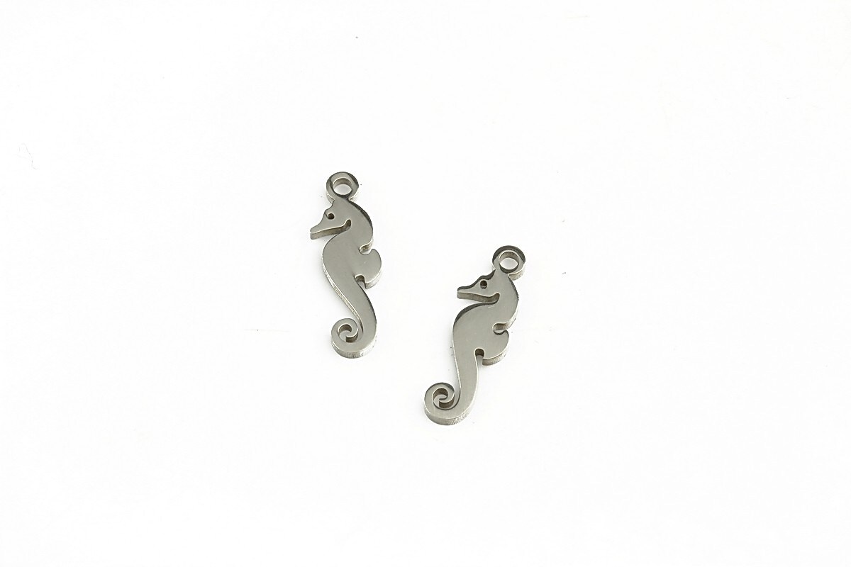 Charm otel inoxidabil calut de mare 15x5x1mm