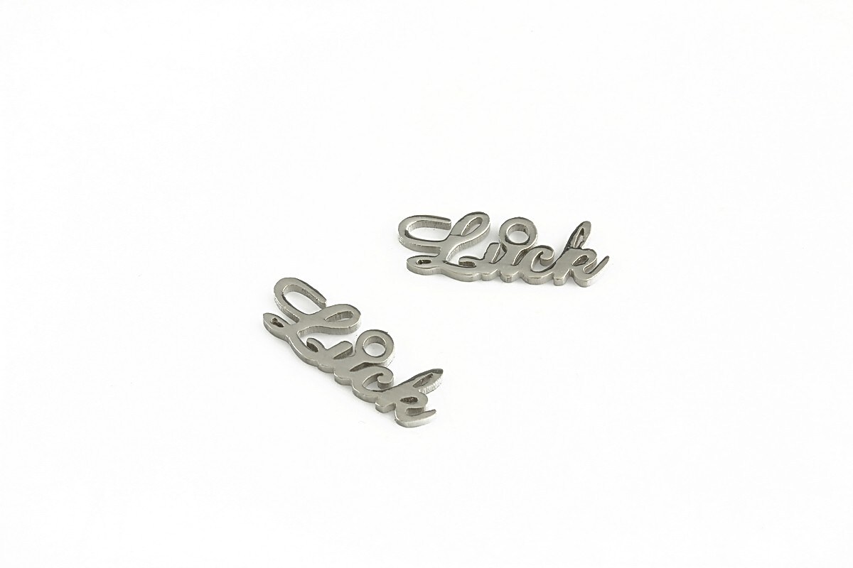 Charm otel inoxidabil luck 5,5x16x1,2mm