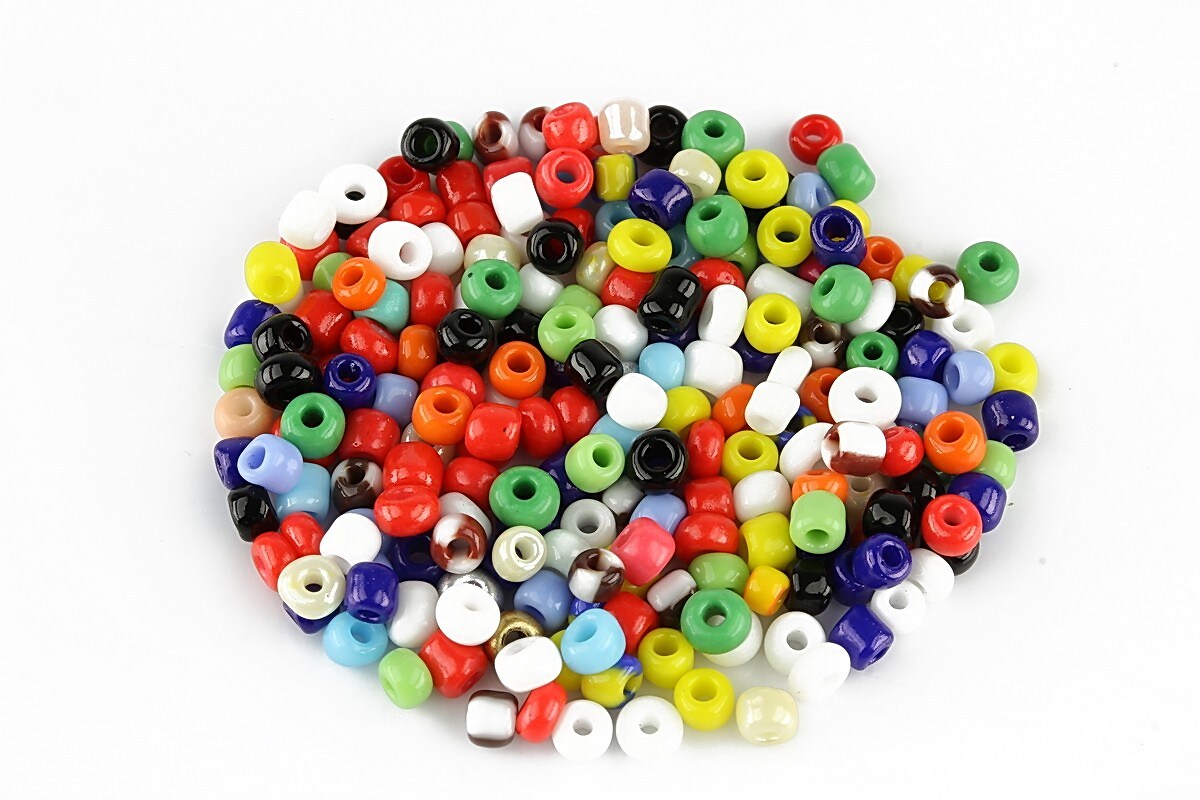 Margele de nisip opace 3mm (50g) - cod 601 - mix multicolor