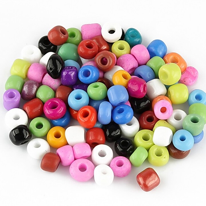 Margele de nisip 4mm opace (50g) - cod 602 - mix multicolor