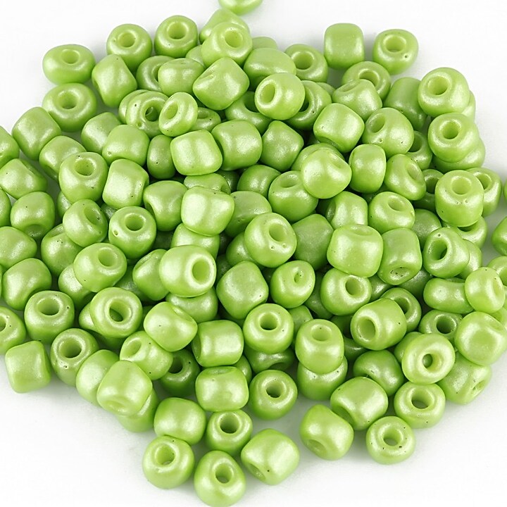Margele de nisip frosted 4mm (50g) - cod 604 - verde deschis