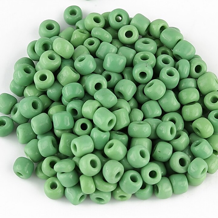 Margele de nisip 4mm opace (50g) - cod 607 - verde