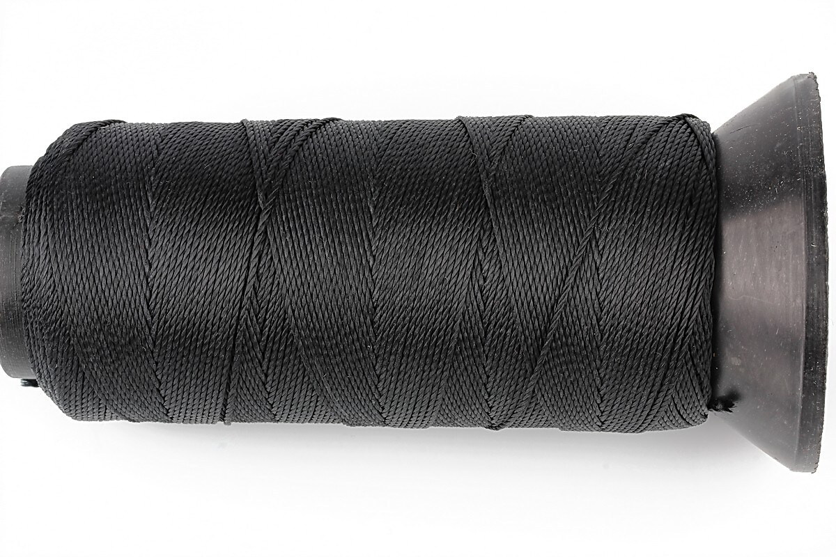 Ata de insirat 0,8mm, mosor de 130m - negru