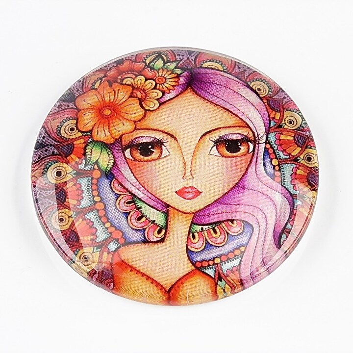 Cabochon sticla 35mm cod 1576