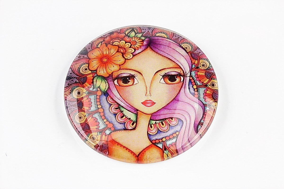 Cabochon sticla 35mm cod 1576