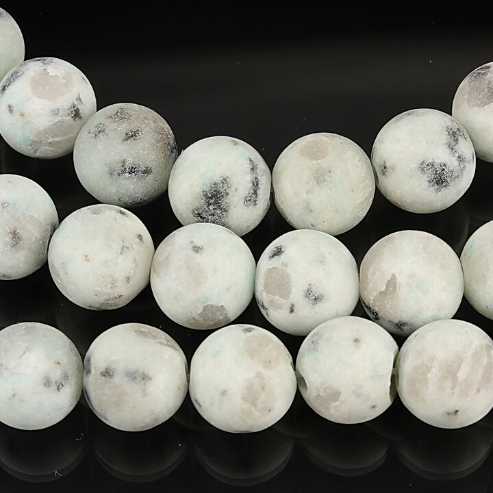 Sesame jasper frosted (mat) sfere 8mm