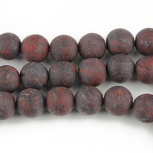 Brecciated jasper frosted (mat) sfere 8mm