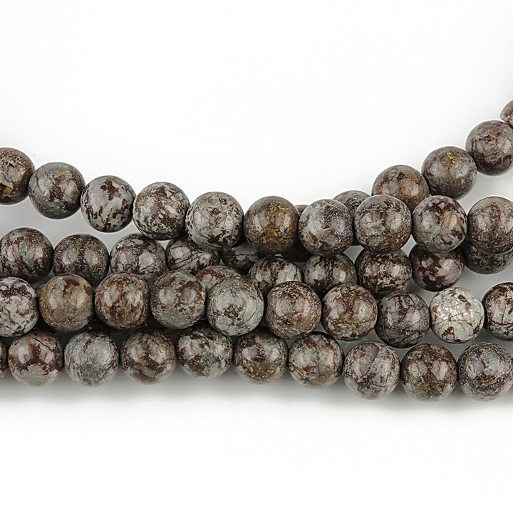 Snowflake obsidian sfere 4mm (10buc.)