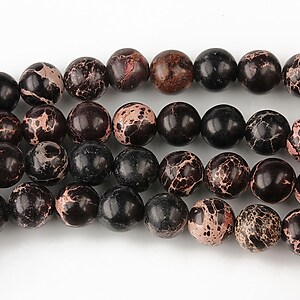 regalite de sinteza sfere 6mm - negru