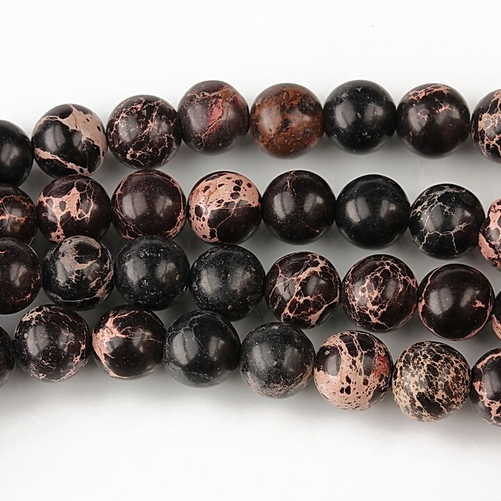 regalite de sinteza sfere 6mm - negru