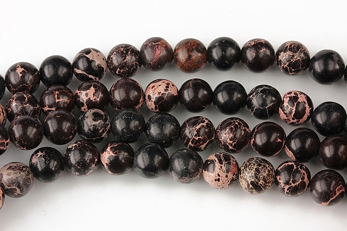 regalite de sinteza sfere 6mm - negru