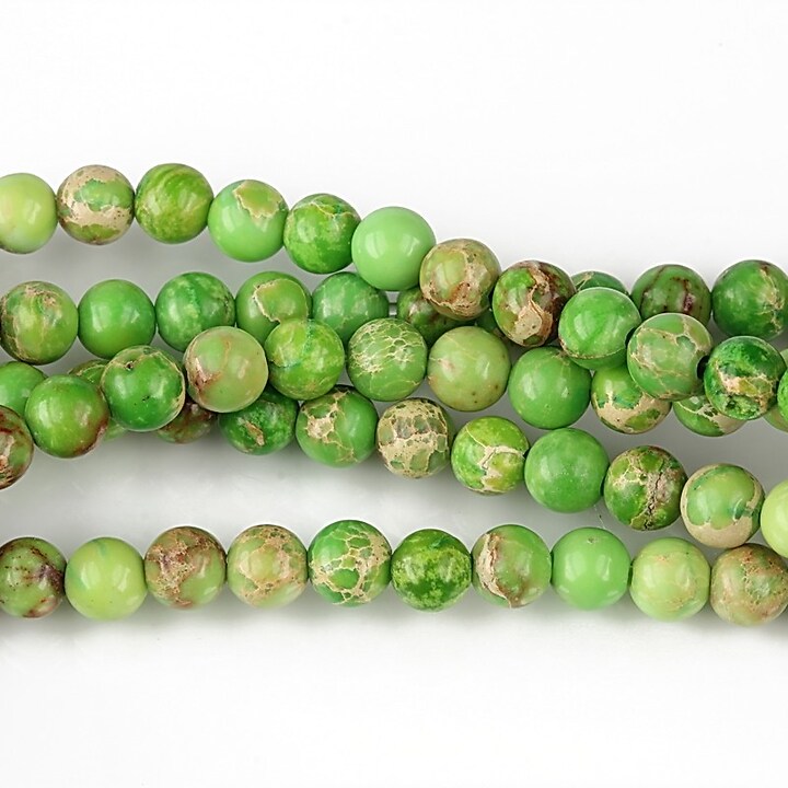 regalite de sinteza sfere 4mm (10 buc.) - verde