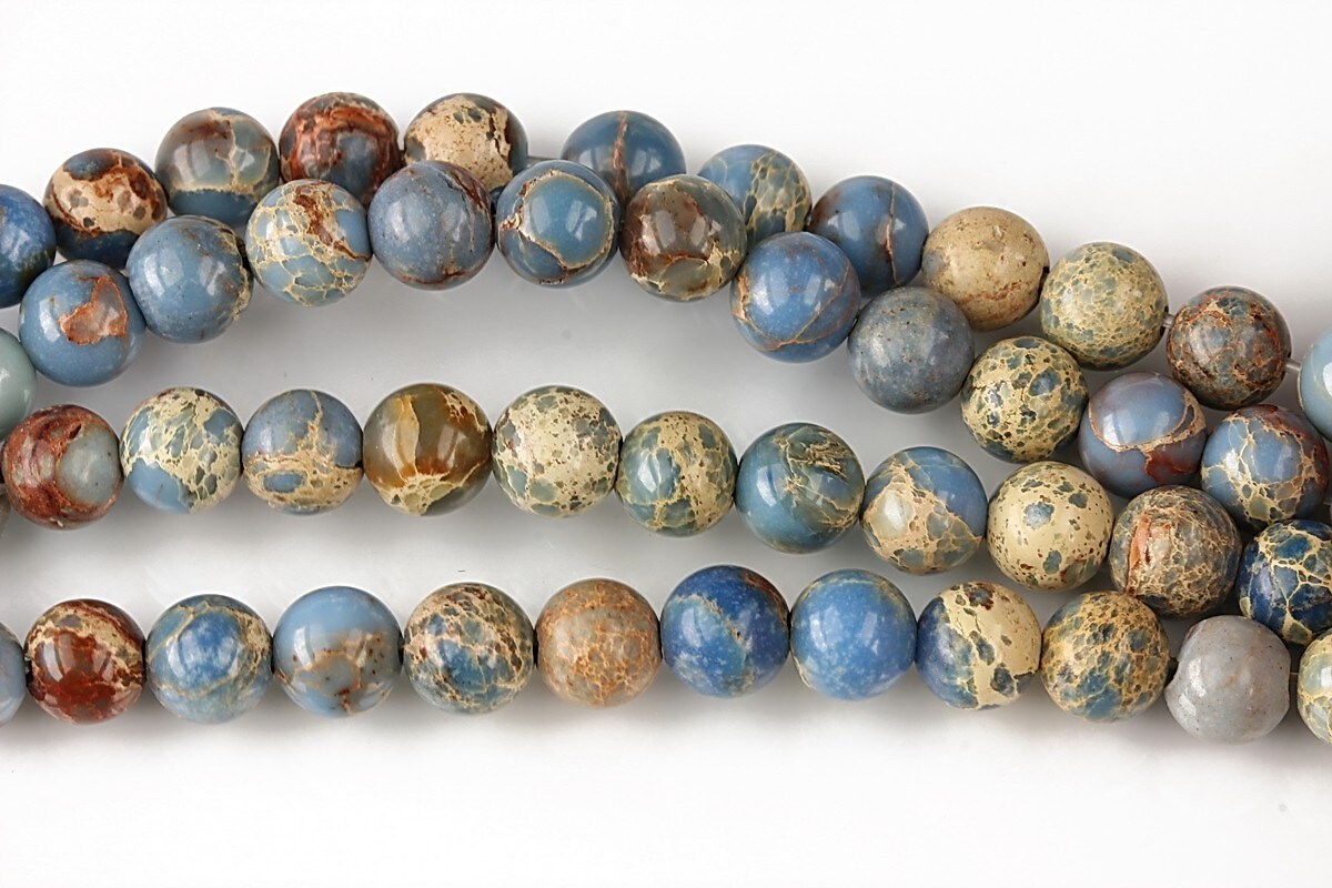 regalite de sinteza sfere 6mm - bleu