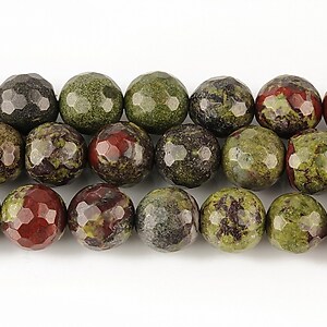 Dragon blood jasper sfere fatetate 8mm