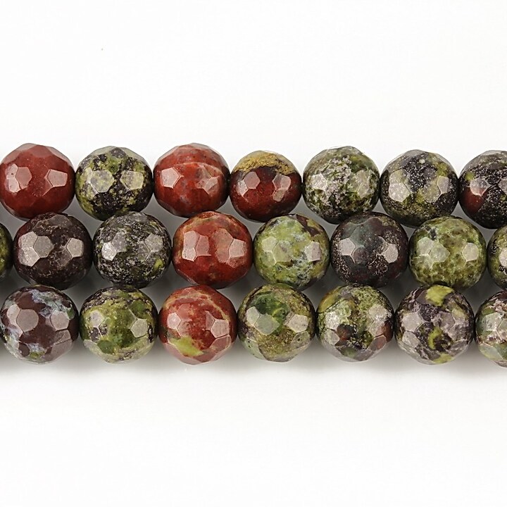 Dragon blood jasper sfere fatetate 6mm
