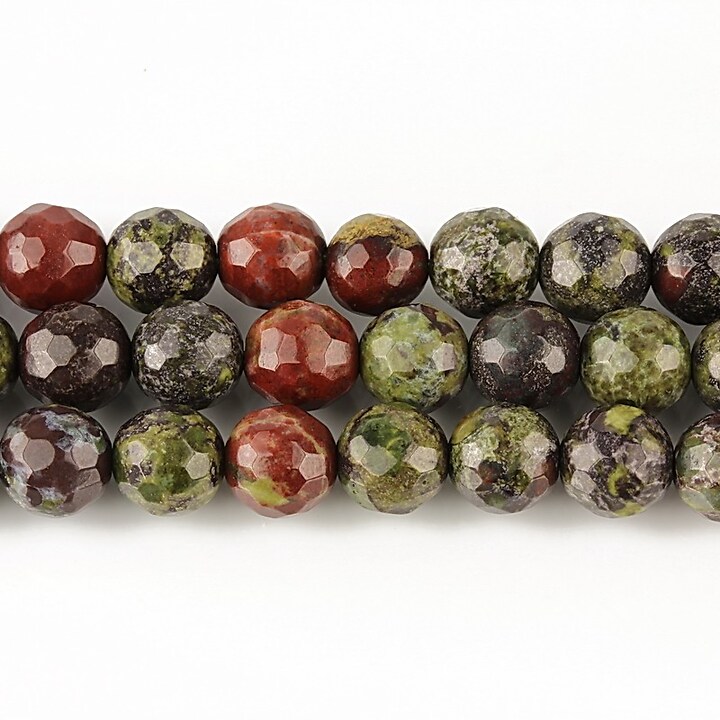 Dragon blood jasper sfere fatetate 6mm