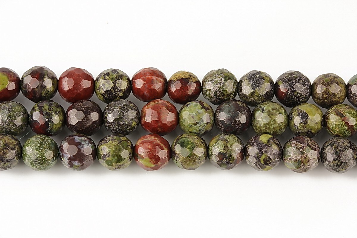 Dragon blood jasper sfere fatetate 6mm