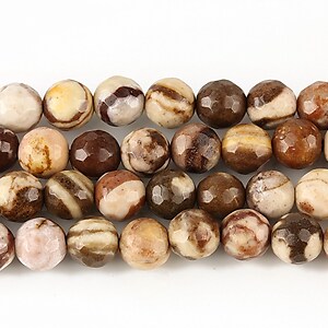 Zebra jasper sfere fatetate 6mm