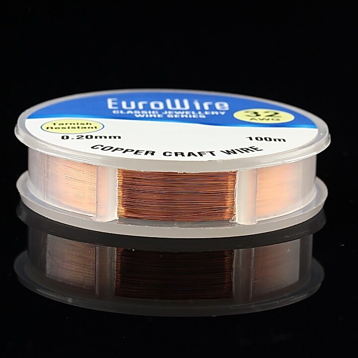 Sarma de modelaj cupru Copper, Non Tarnish, grosime 0,2mm, rola 100m