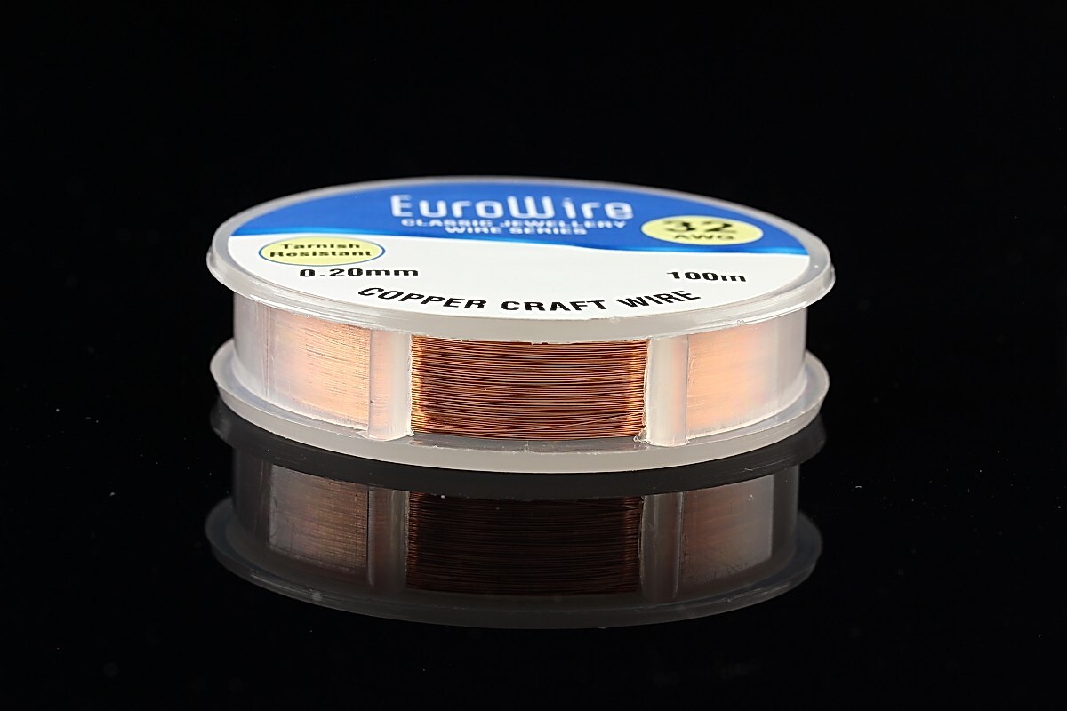 Sarma de modelaj cupru Copper, Non Tarnish, grosime 0,2mm, rola 100m