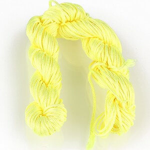 Ata nylon, grosime 1mm, aprox. 20-22m, galben lime