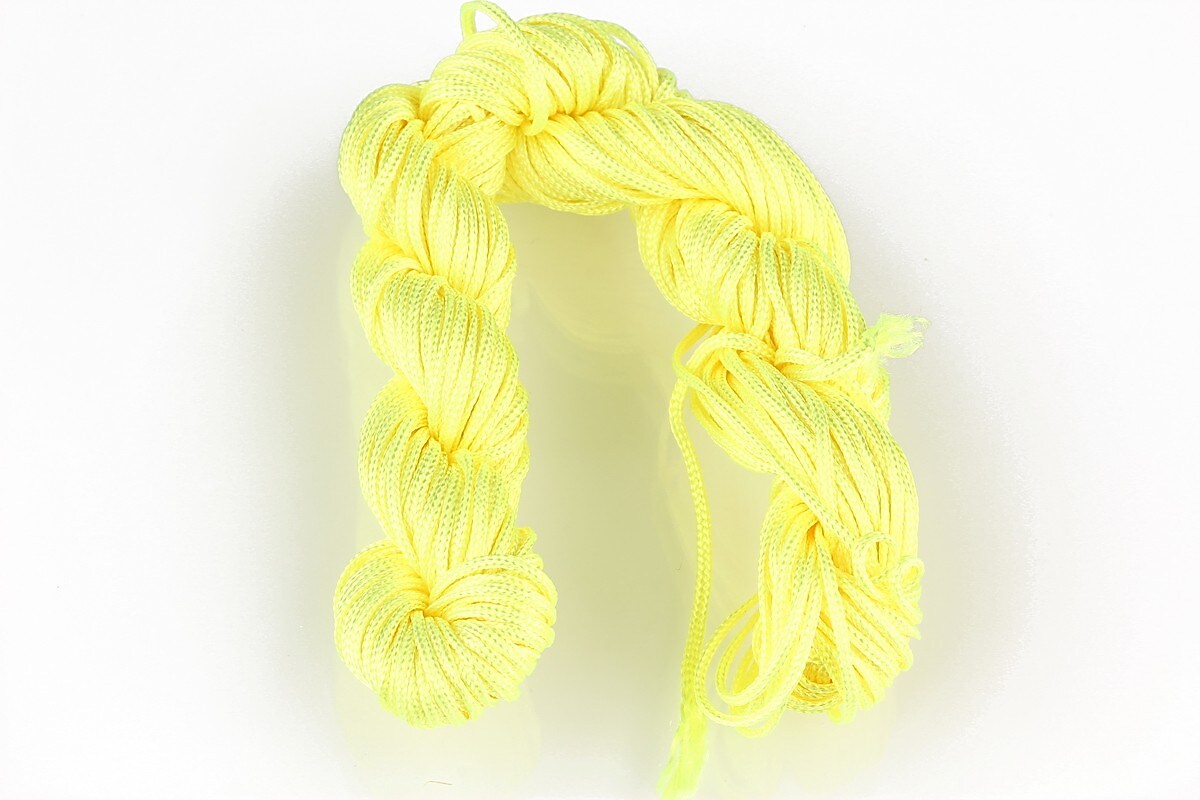 Ata nylon, grosime 1mm, aprox. 20-22m, galben lime