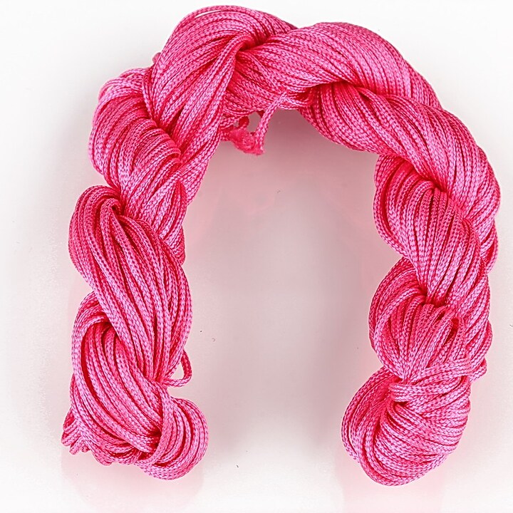 Ata nylon, grosime 1mm, aprox. 20-22m, fucsia